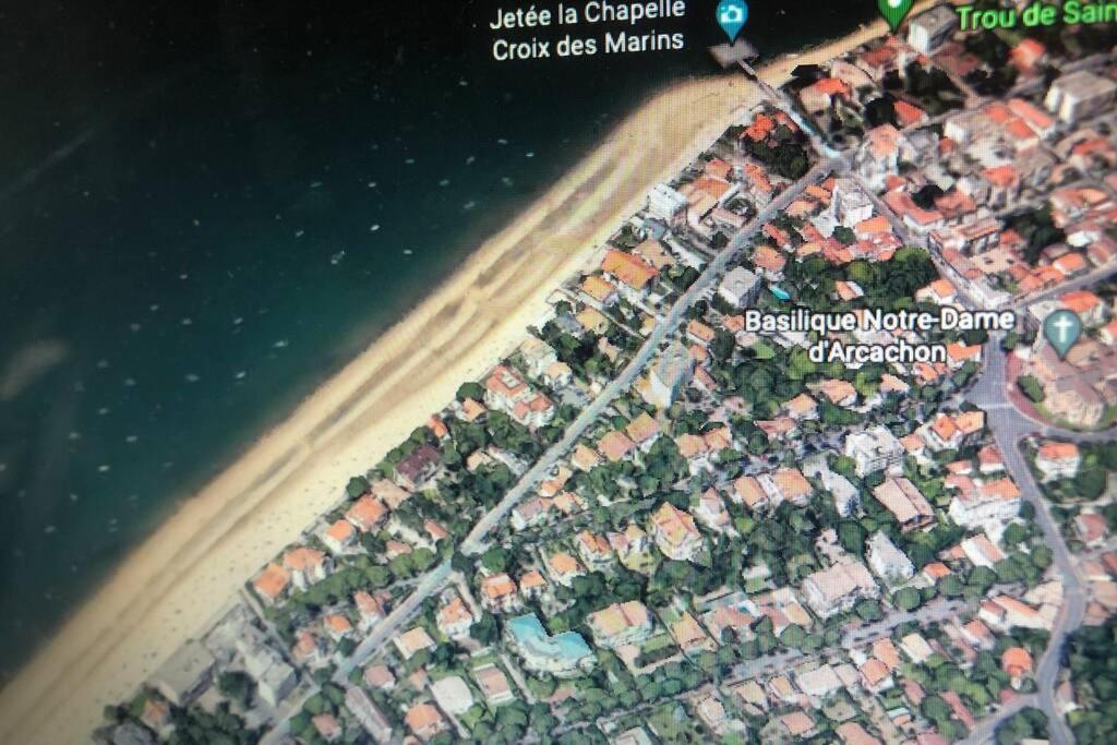 Appart Sur La Plage Pied Dans L Eau Avec Terrasse Jardin Vue Sur Le Bassin Depuis La Terrasse , Parking آركاشو المظهر الخارجي الصورة
